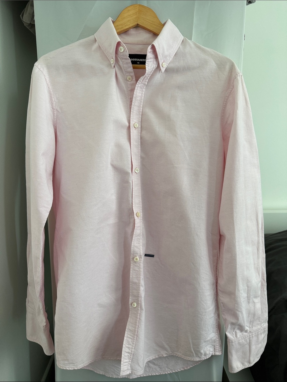 DSQUARED2 Light Pink Men’s Button-Down Shirt